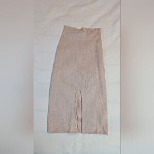 FP Movement by Free People Ribbed Knit Skirt in Cream